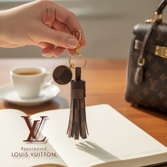 Louis Vuitton Accessories - Louis Vuitton upcycled damier ebene Y2K authentic material tassel purse FOB